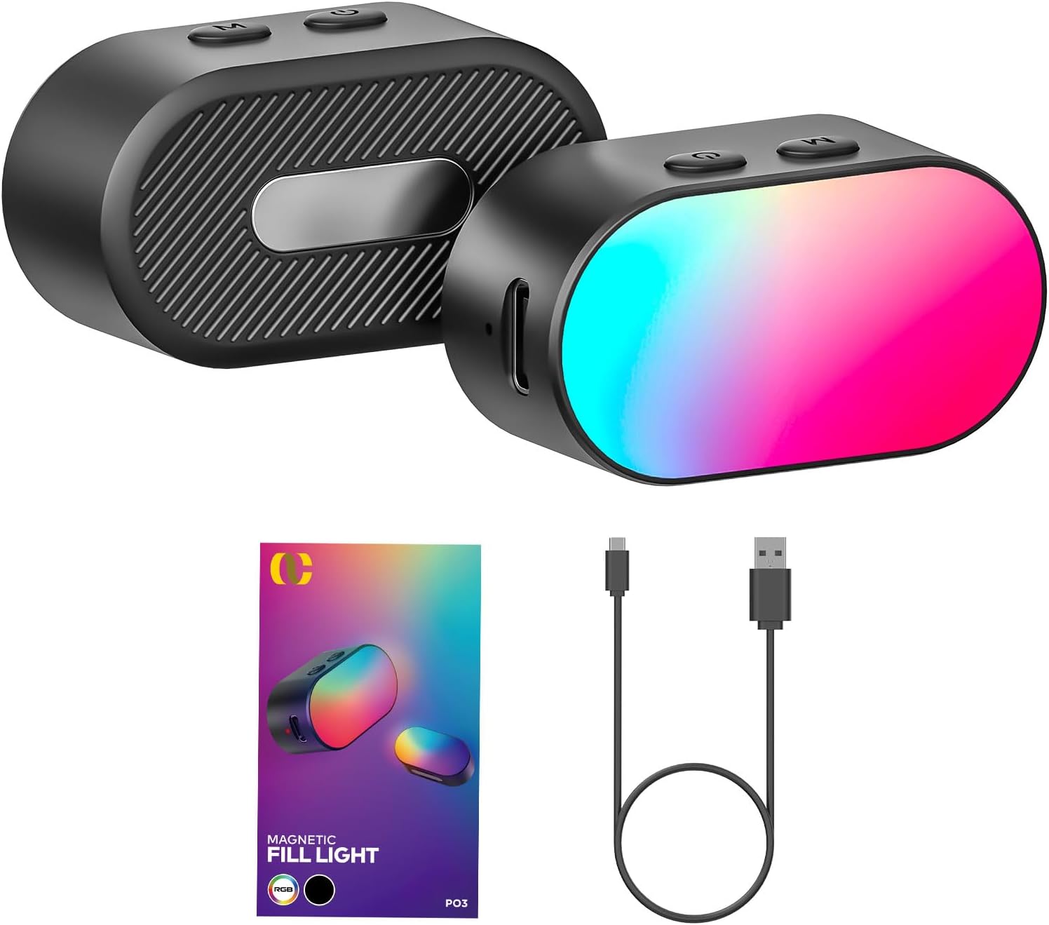 Photography Lighting Product - AOCHUAN Mini RGB Magnetic Fill Light