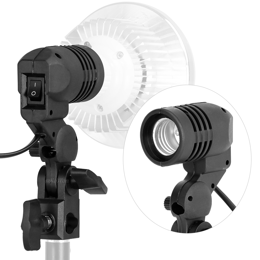 Photography Video Lighting Kit - Single Head Bulb Holder E27 Socket