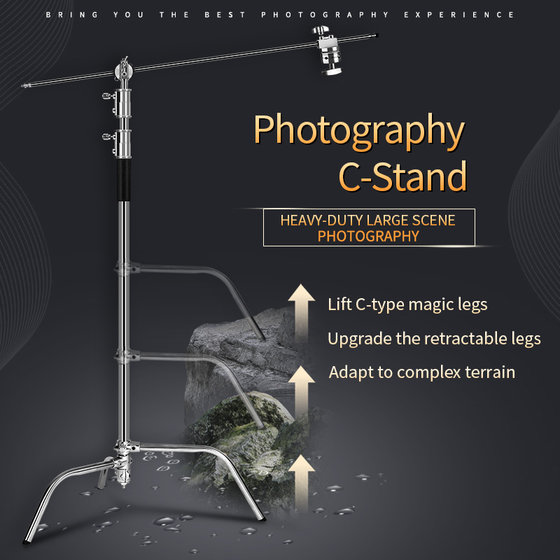 Photography Lighting Softbox - C-Stand Photography Stand Stainless Steel with