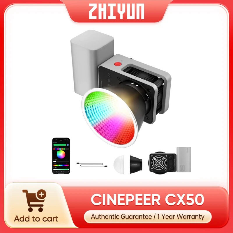 Zhiyun CINEPEER CX50 RGB Video - Photography Video Lighting Kit recension och pris