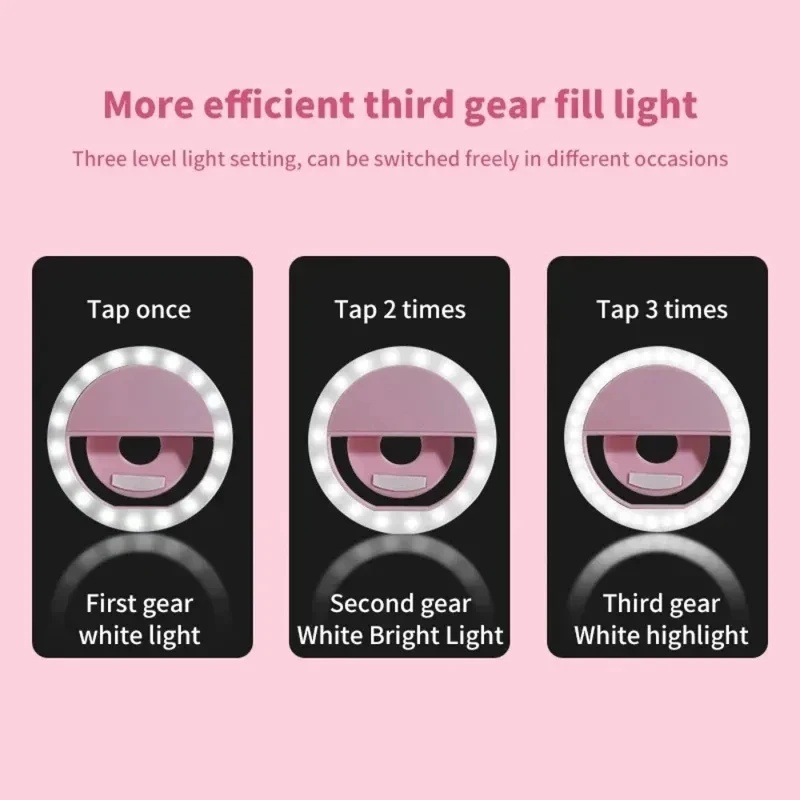 1-4pcs LED Selfie Ring Fill Li - Photography Lighting Game recension och pris