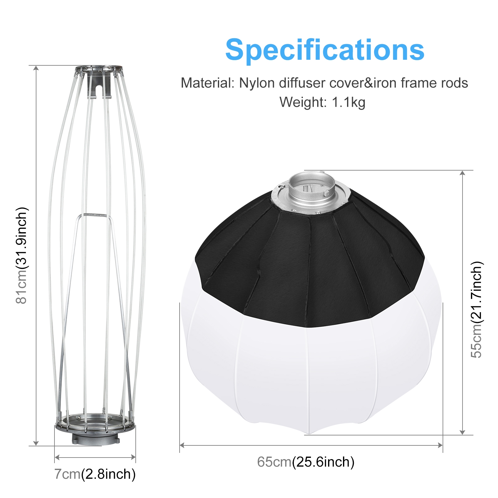 PULUZ 65cm Foldable Lantern So - Photography Lighting Softbox recension och pris