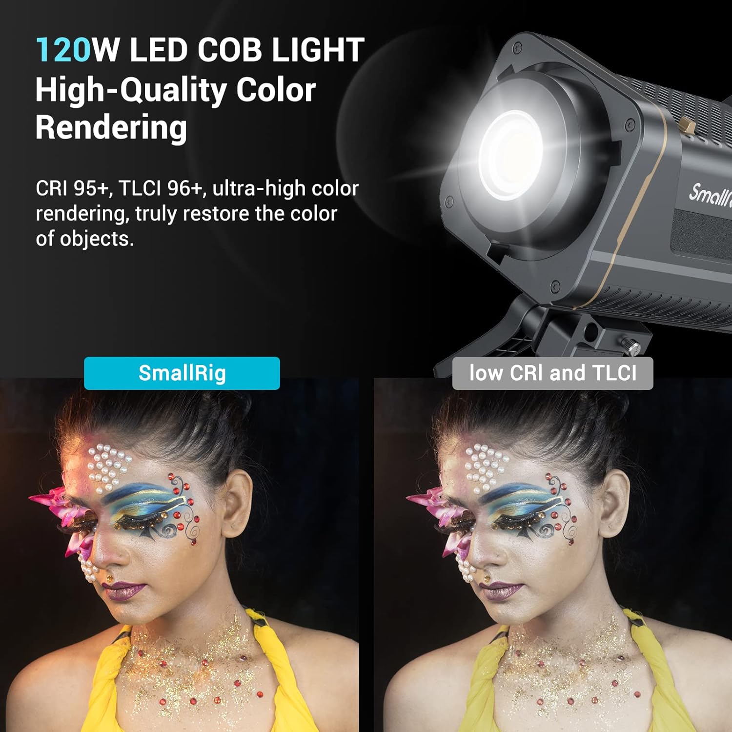 SmallRig RC 120D 120W COB LED  - V Mount Battery recension och pris
