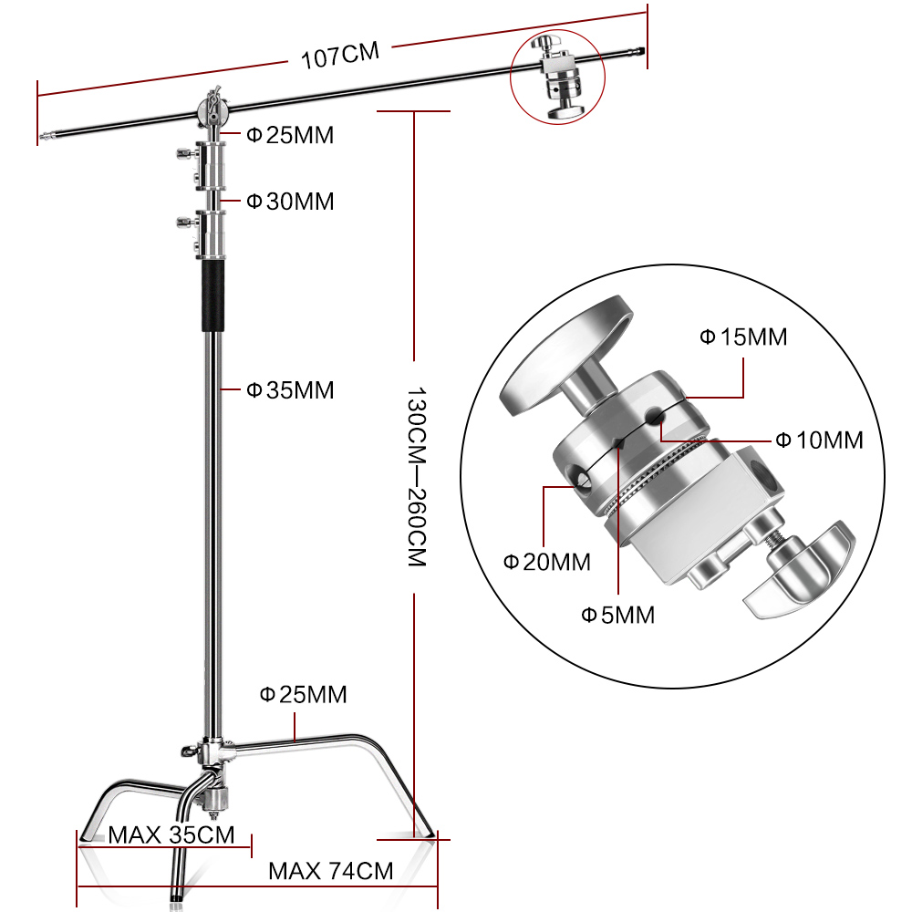 C-Stand Photography Stand Stai - Photography Lighting Softbox recension och pris