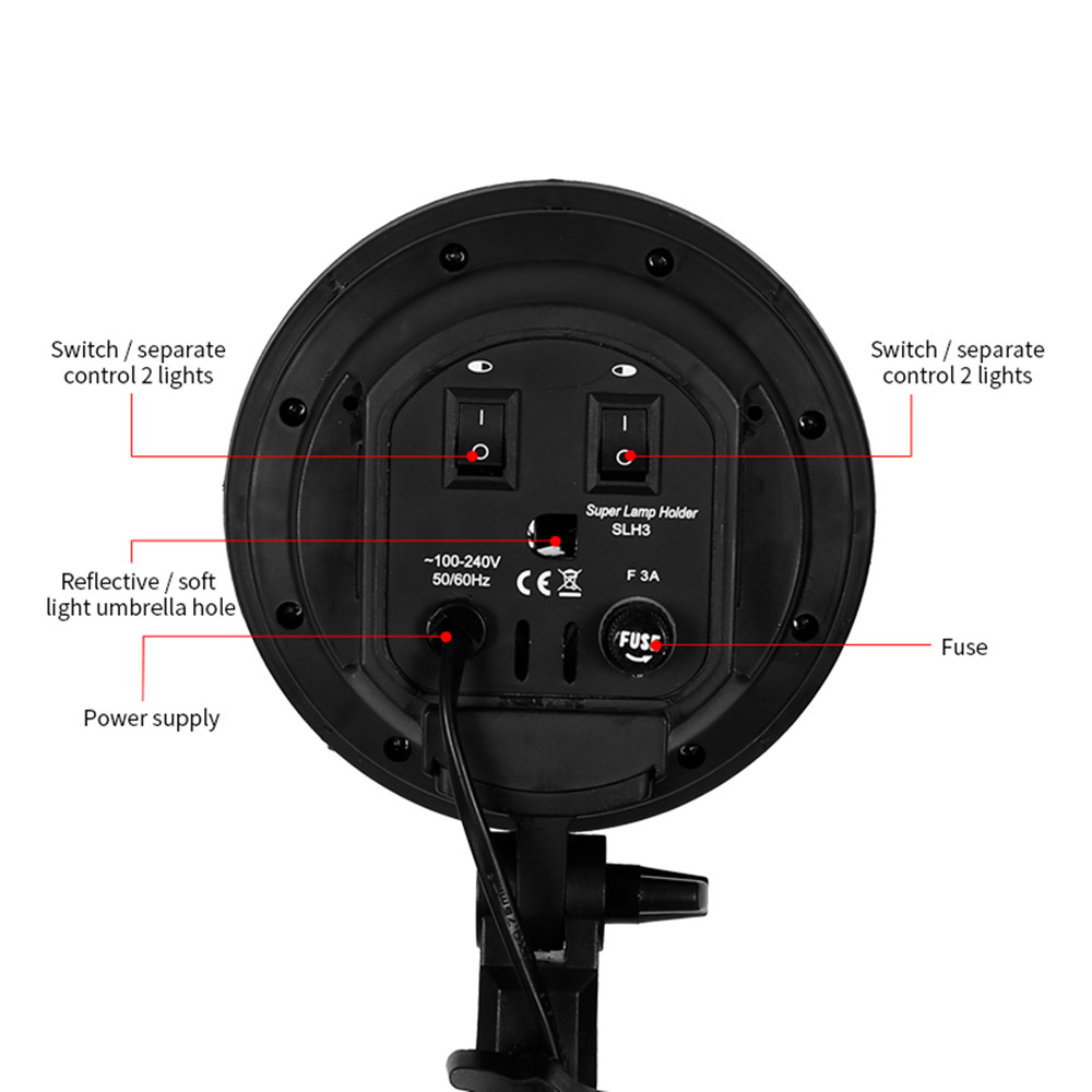 E27 Base Four Lamp Holder  Lig - Photography Lighting Softbox recension och pris