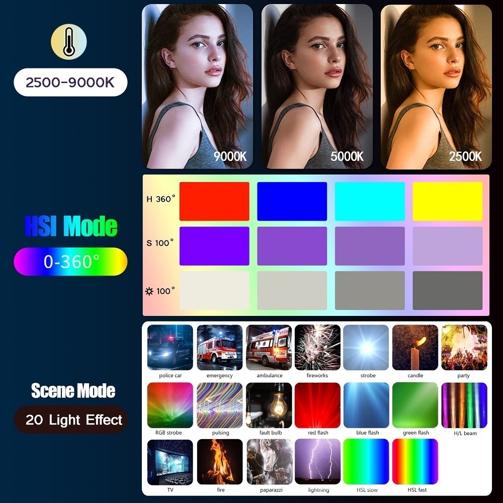 50CM RGB Stick Light Wand Ligh - Photography Lighting Types recension och pris