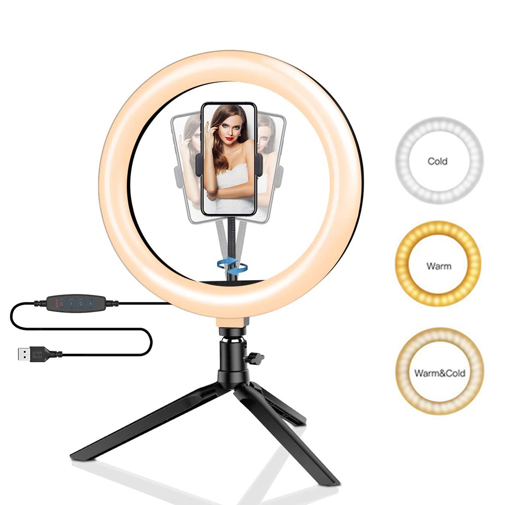 26cm 10 inch Led Ring Selfie L - Photography Video Lighting Kit recension och pris