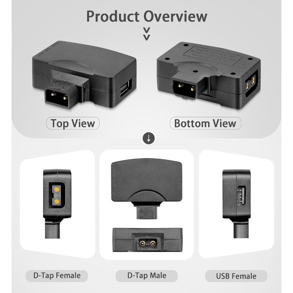 11V-17V D Tap to USB Adapter 5 - V Mount Battery recension och pris