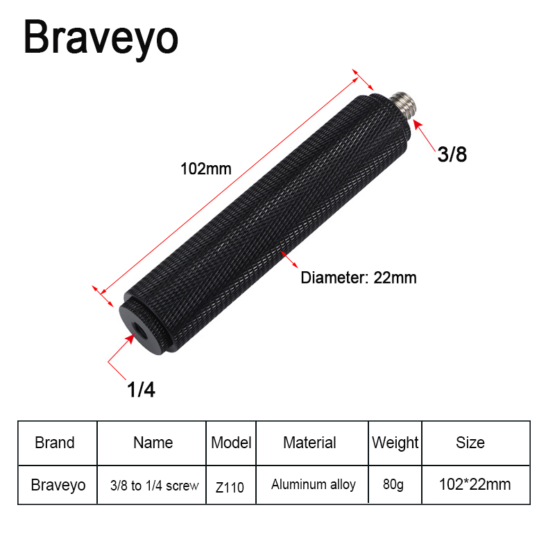 Mic Holder Extensio Rod Screw  - Photography Lighting Reference recension och pris