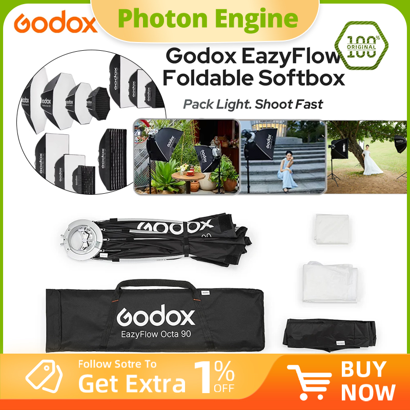 Godox EazyFlow series Foldable - Photography Lighting Softbox recension och pris
